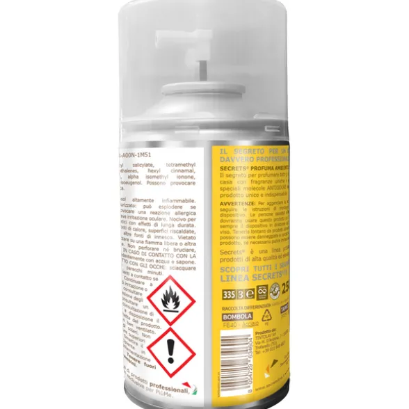 SECRETS HOME PROFUMA AMBIENTI SPRAY AUTOMATICO RICARICA PER DIFFUSORE 250 ML LOTUS