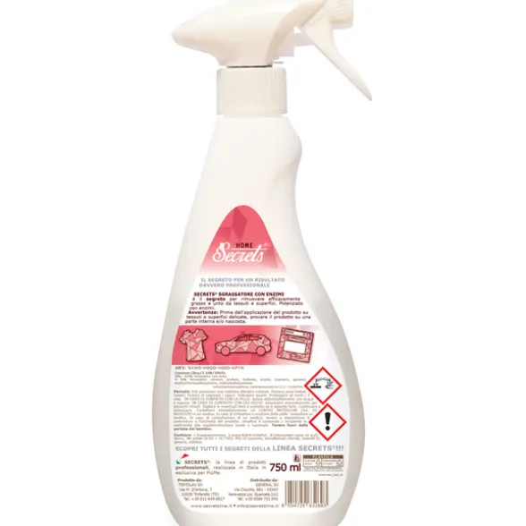 SECRETS HOME SGRASSATORE MULTIFUNZIONE CON ENZIMI IGIENIZZANTE PROFUMO INTENSO TRIGGER 750 ML