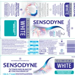 SENSODYNE CLINICAL WHITE RINFORZO SMALTO 75 ML