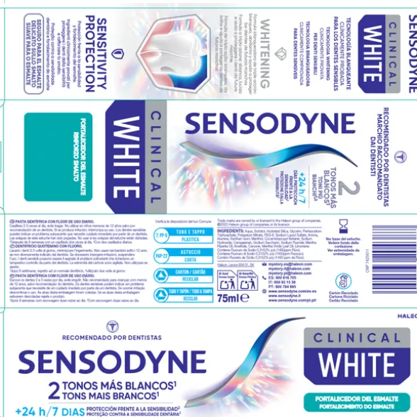 SENSODYNE CLINICAL WHITE RINFORZO SMALTO 75 ML