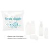 SET DA VIAGGIO 5 PZ MISTI - 2 CONTENITORI DA 100 ML - 1 CONTENITORE 60 ML SPRAY - 1 CONTENITORE 35 ML - 1 CONTENITORE 15 ML MINI SIZE TRAVEL KIT