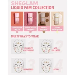 SHEGLAM LIQUID BLUSH COLOR BLOOM MATTE FINISHROSE RITUAL