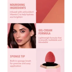 SHEGLAM LIQUID BLUSH COLOR BLOOM MATTE FINISH LOVE CAKE