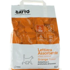 SIGNOR GATTO LETTIERA ANTIBATTERICA ORANGE POWER SACCO 5 L