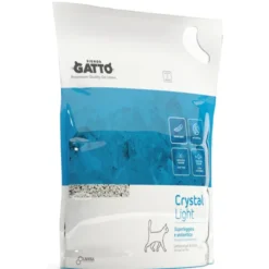 SIGNOR GATTO LETTIERA CRYSTAL LIGHT A BASE DI GEL DI SILICE SUPER LEGGERA ANTIODORE 5L