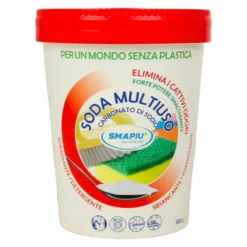 SMAPIU SODA MULTIUSO BICARBONATO DI SODIO IN POLVERE ELIMINA I CATTIVI ODORI CON POTERE SMACCHIANTE BARATTOLO CARTA 500 GRAMMI