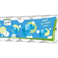 SMILE ECO LUCART CARTA IGIENICA 10 ROTOLI 2 VELI 155 STRAPPI