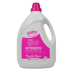 SOAPPY DETERSIVO LAVATRICE CONCENTRATO CON AMMPORBIDENTE MUSCHIO BIANCO 40 LAVAGGI 3 LT