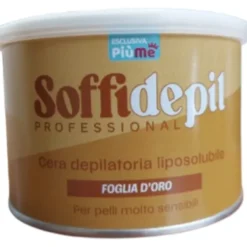 SOFFIDEPIL CERA DEPILATORIA LIPOSOLUBILE FOGLIA D'ORO PROFESSIONAL VASO 400 ML