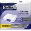 SOFFISOF TRAVERSE LETTO RIMBOCCABILI ASSORBENZA EXTRA 80x180 15 PEZZI DISPOSITIVO MEDICO CE DI CLASSE 1