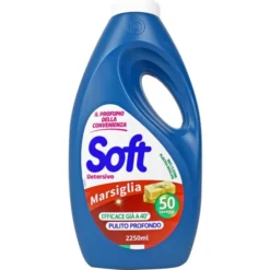 SOFT DETERSIVO BUCATO LAVATRICE LIQUIDO MARSIGLIA 50 LAVAGGI 2250 ML