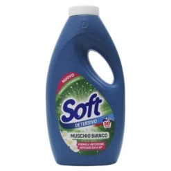 SOFT DETERSIVO LIQUIDO BUCATO LAVATRICE MUSCHIO BIANCO 50 LAVAGGI 2250 ML