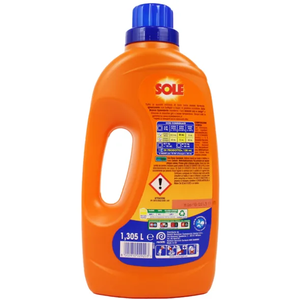 SOLE DETERSIVO LIQUIDO BUCATO LAVATRICE BIANCO SPLENDENTE 29 LAVAGGI LT 1,305
