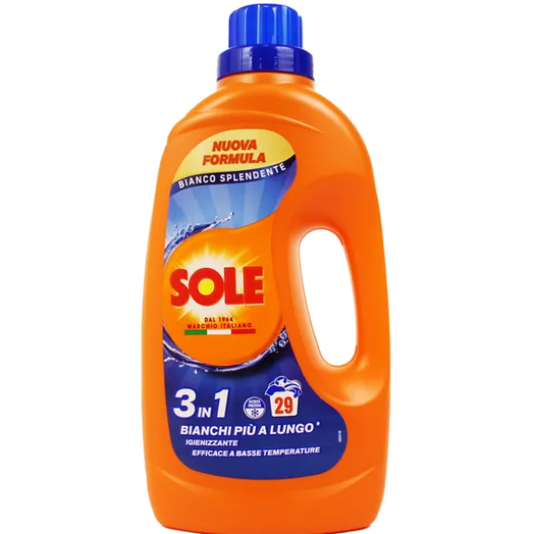 SOLE DETERSIVO LIQUIDO BUCATO LAVATRICE BIANCO SPLENDENTE 29 LAVAGGI LT 1,305
