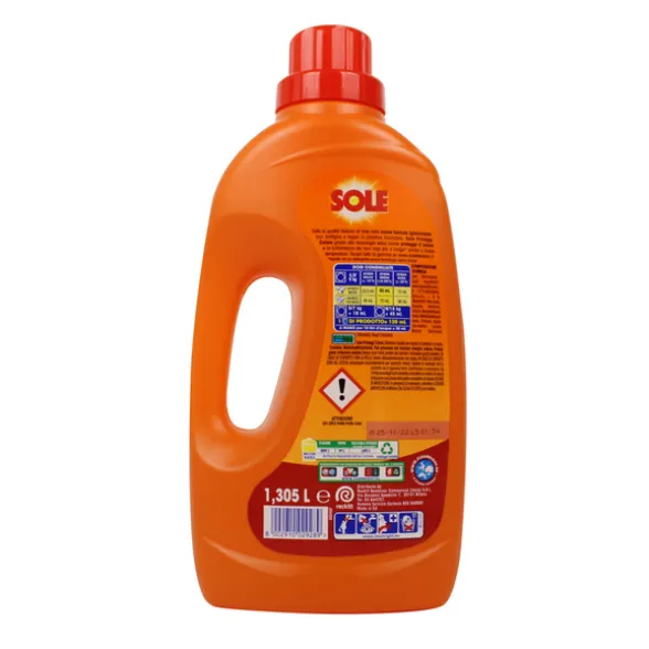 SOLE DETERSIVO LIQUIDO BUCATO LAVATRICE PROTEGGI COLORE 29 LAVAGGI LT 1,305