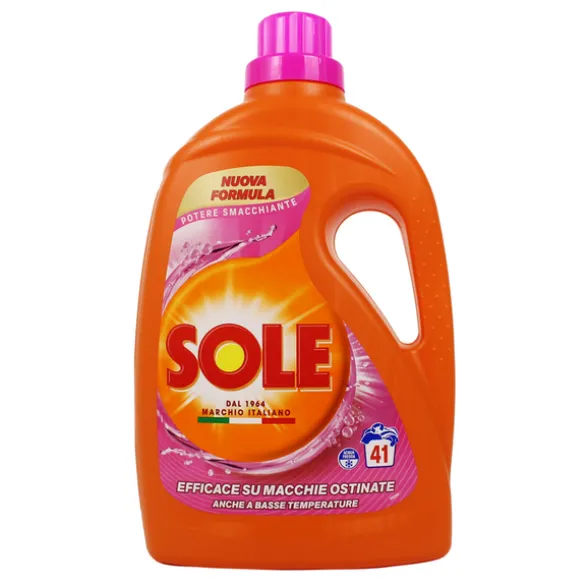 SOLE DETERSIVO LIQUIDO BUCATO LAVATRICE POTERE SMACCHIANTE 41 LAVAGGI LT 1,845