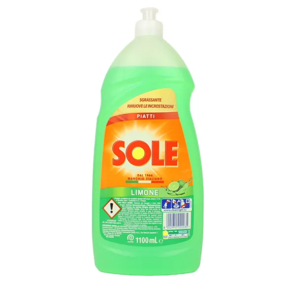 SOLE DETERSIVO PIATTI LIQUIDO 1100 ML.LIMONE VERDE