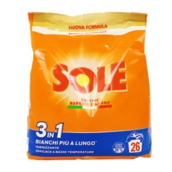 SOLE DETERSIVO POLVERE BUCATO LAVATRICE BIANCO SPLENDENTE SACCO 26 MISURINI KG 1,300