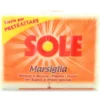 SOLE SAPONE BUCATO PEZZI MARSIGLIA BIANCO 2 PEZZI 500 GRAMMI