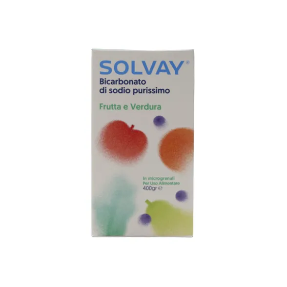 SOLVAY BICARBONATO MICROGRANULI FRUTTA & VERDURA 400 GRAMMI
