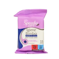 SPEEDY CARE 15 SALVIETTE IGIENE BIMBO MANI e VISO