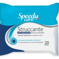 SPEEDY CARE 20 SALVIETTE STRUCCANTI DETERGENTI ALL'ACQUA MICELLARE CAMOMILLA e VITAMINA E