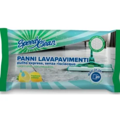 SPEEDY CLEAN 20 PANNI LAVAPAVIMENTI SENZA RISCIACQUO FORMATO XXL 21x28 CM.