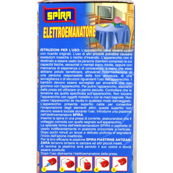SPIRA INSETTICIDA ANTIZANZARA ELETTROEMANATORE + 10 PIASTRINE