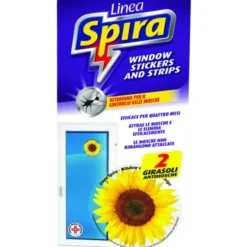 SPIRA INSETTICIDA GIRASOLE ANTIMOSCHE ATTIRA LE MOSCHE PULITO E INODORE 2 PZ