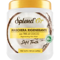 SPLENDOR MASCHERA CAPELLI RIGENERANTE TRIS DI COCCO PER TUTTI I TIPI DI CAPELLI 1000 ML