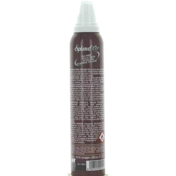 SPLENDOR SPUMA VOLUMIZZANTE TENUTA FORTE 150+50 ML