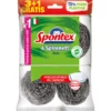 SPONTEX SPIRENETT INOX PAGLIETTA 3+1 PEZZI