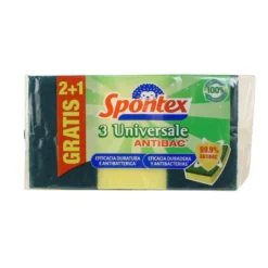 SPONTEX SPUGNA ABRASIVA UNIVERSALE 2+1 PZ.