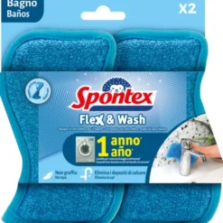 SPONTEX SPUGNA BAGNO FLEX & WASH 2 PEZZI
