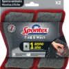 SPONTEX SPUGNA SPORTO OSTINATO FLEX & WASH AZIONE ABRASIVA 2 PEZZI