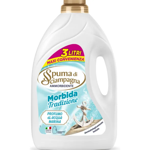 SPUMA DI DI SCIAMPAGNA AMMORBIDENTE ACQUA MARINA 3 LT