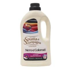 SPUMA DI SCIAMPAGNA DETERSIVO BUCATO LAVATRICE NERO E COLORATI 27 LAVAGGI 1215 ML
