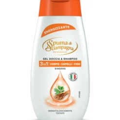 SPUMA DI SCIAMPAGNA GEL DOCCIA & SHAMPOO ENERGIZZANTE GINSENG 250 ML