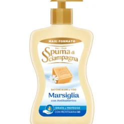 SPUMA DI SCIAMPAGNA SAPONE MANI e VISO MARSIGLIA CON ANTIBATTERICO 430 ML