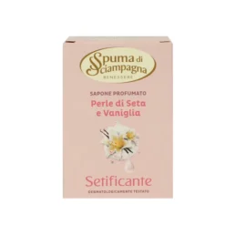 SPUMA DI SCIAMPAGNA SAPONETTA PERLE DI SETA E VANIGLIA SETIFICANTE 90 GRAMMI