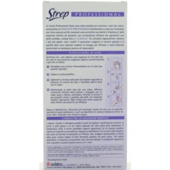 STREP 12 STRISCE DEPILATORIE CORPO VITAMINA E PROFESSIONALI.