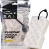 SUAVIPIEL BLACK AQUAPOWER MASSAGE SPONGE HYPOALLERGENIC DOUBLE ACTION