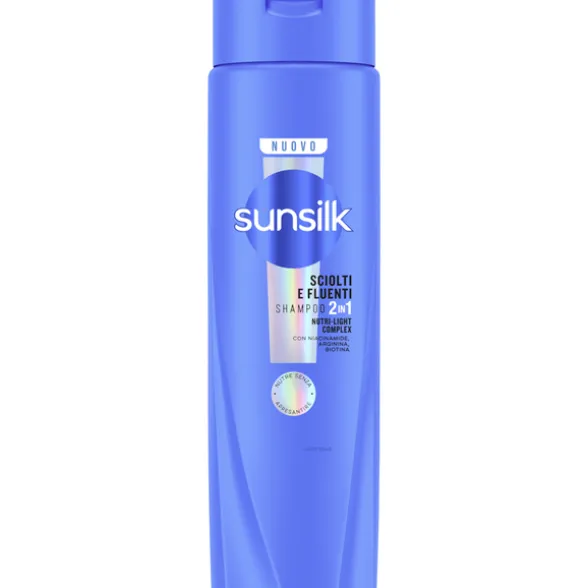 SUNSILK SHAMPOO 2in1 SCIOLTI e FLUENTI - NUTRE SENZA APPESANTIRE - 250 ML