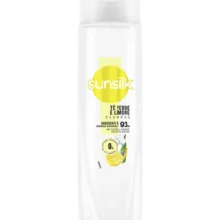 SUNSILK SHAMPOO TE' VERDE E LIMONE - 0% SILICONI, COLORANTI E OLI MINERALI - 93% INGREDIENTI ORIGINE NATURALE - 250 ML
