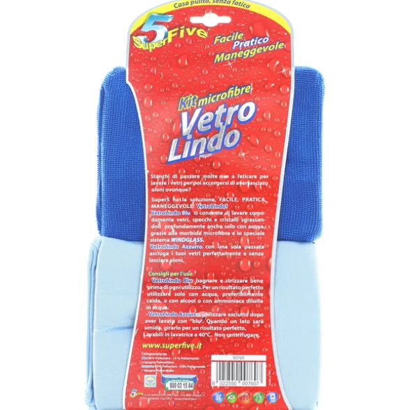 SUPER FIVE VETROLINDO KIT MICROFIBRE