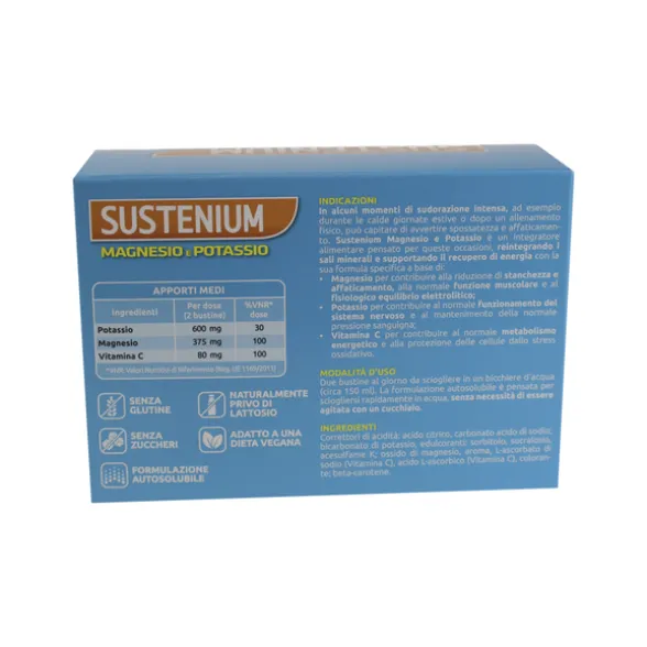 SUSTENIUM MAGNESIO e POTASSIO 28 BUSTINE GUSTO ARANCIA