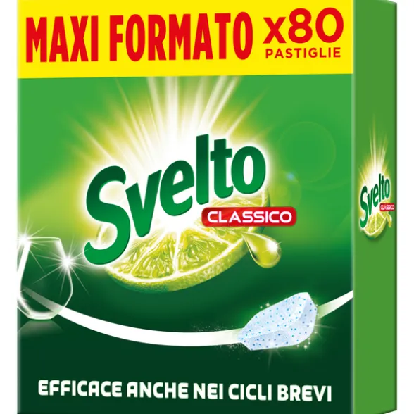 SVELTO LAVASTOVIGLIE TABS 80 LAVAGGI CLASSICO