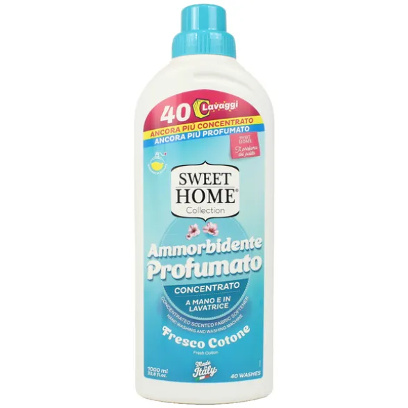 SWEET HOME AMMORBIDENTE CONCENTRATO IGIENIZZANTE FRESCO COTONE 40 LAVAGGI 1000 ML