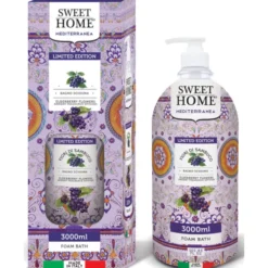 SWEET HOME COLLEZIONE MEDITERRANEA BAGNO SCHIUMA FIORI DI SAMBUCO 3 LITRI