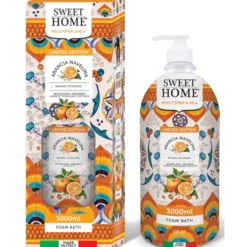 SWEET HOME COLLEZIONE MEDITERRANEA BAGNO SCHIUMA ARANCIA NAVELINA 3 LITRI